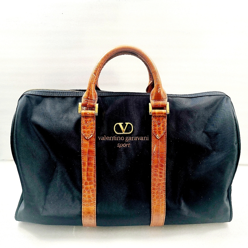 Valentino Garavani Leather Travel Bag